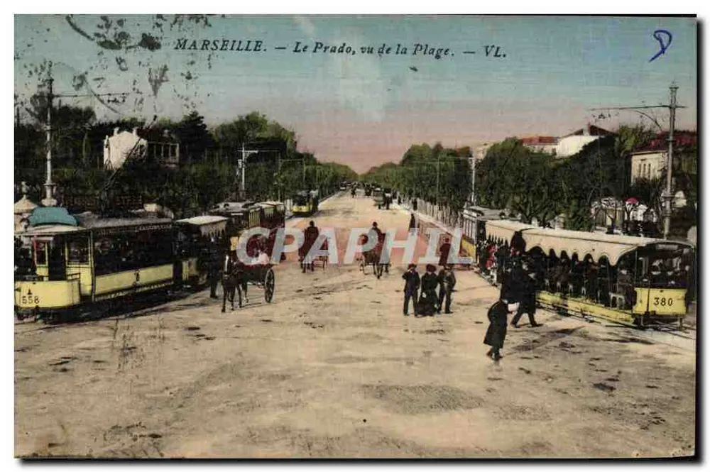 MARSEILLE — O Prado, visto da Praia — VL. - Frente