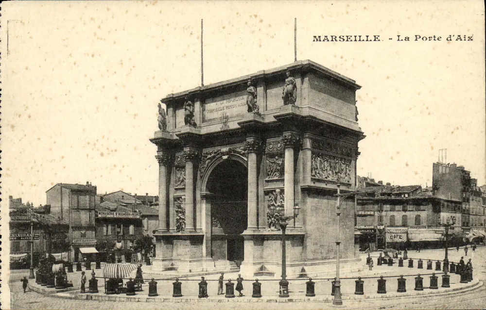 Marseille - A Porta de Aix — editor desconhecido, número de série não visível - Frente