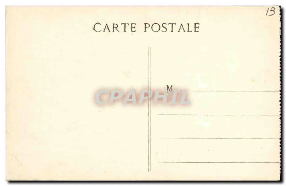 Marseille - A Porta de Aix — editor desconhecido, número de série não visível - Verso