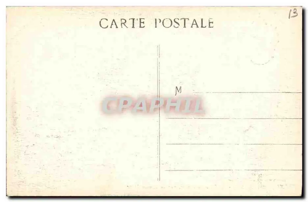 Marseille - N.-D. de la Garde, Ansicht von Roucas-Blanc — Sonderausgabe der Basilika, Nr. XI - Rückseite