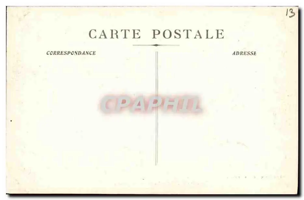 Marselha - O Palácio Longchamp — Edição das Novas Galerias, n°7 - Verso