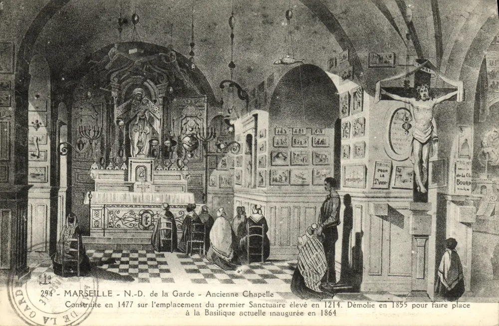 Marseille - N.D. de la Garde - Ancienne Chapelle — Construite en 1477, démolie en 1855 - Vorderseite