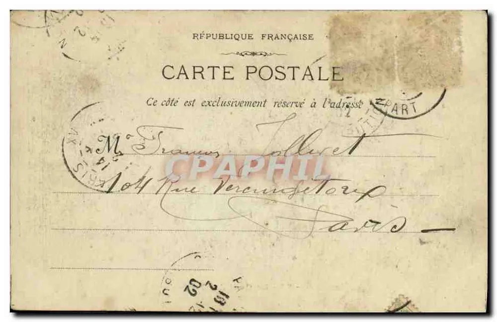Marseille - 85 - Quai des Forges — Monotyp L. Lazard, 18, rue Tiberiennes - Rückseite