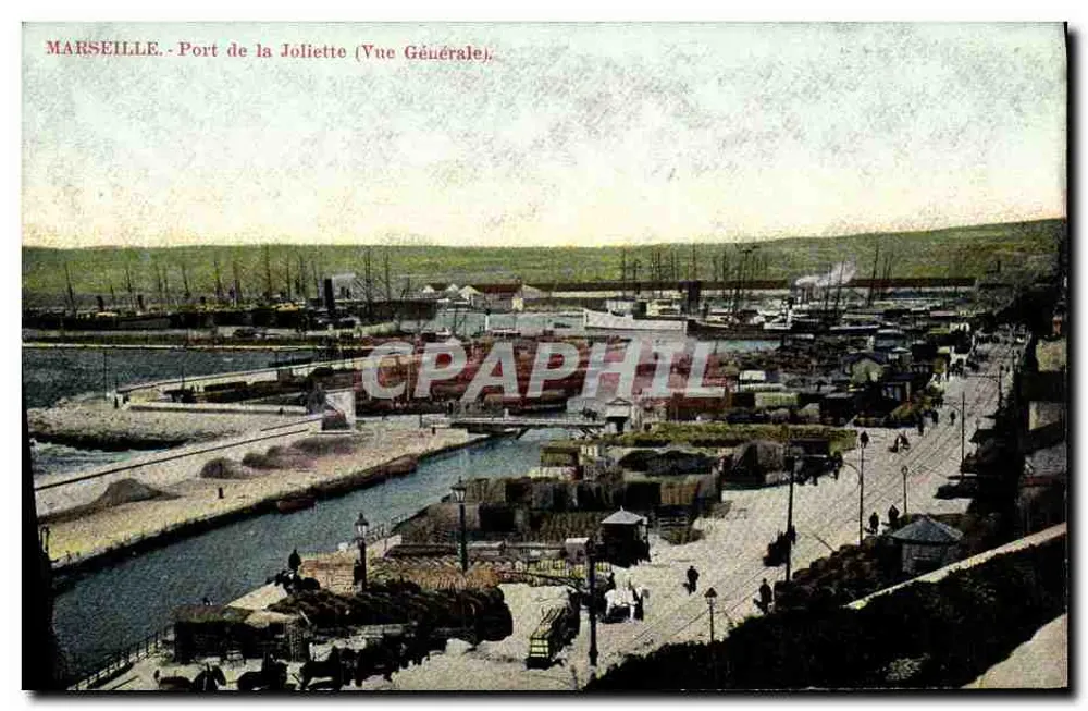 Marseille - Hafen von Joliette (Allgemeiner Blick) — Verlag Dock Carte Postale, Boulevard Dugommier - Vorderseite