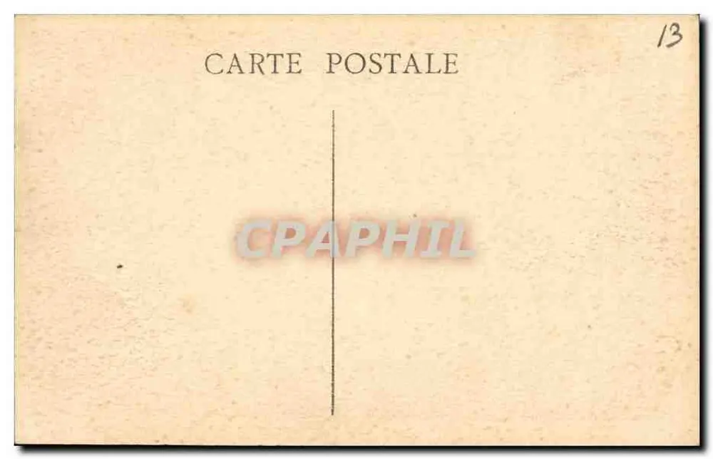Marseille — O Palácio Longchamp — Editor não identificado, número de série não visível - Verso