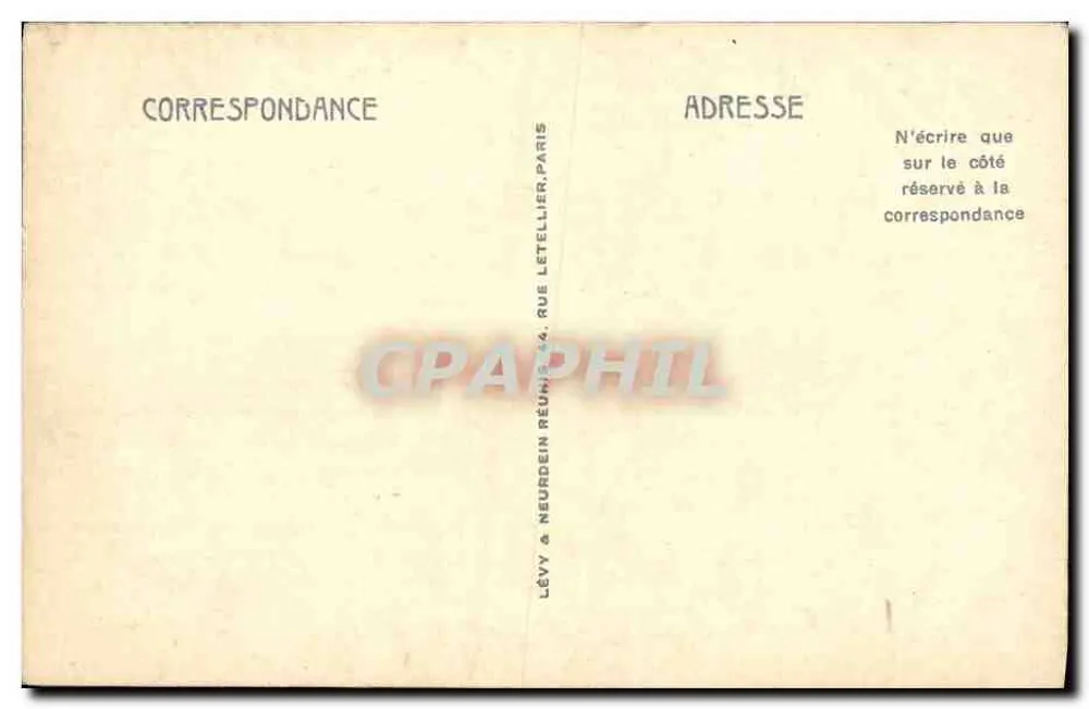 Marseille. Der alte Hafen, Der Transbordeur LL — Verlag Lévy & Neurdein, Nr. 203 - Rückseite