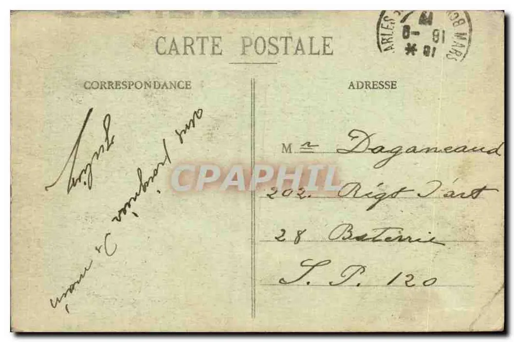 Marseille - Fontaine Cantlini - Éditeur EL. - Verso