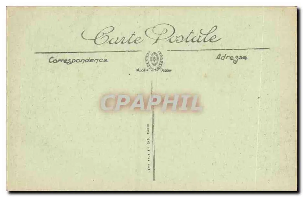 Marselha — O Castelo do Pharo — Editor Lévy Frères e Cie, Paris, n° 55 - Verso
