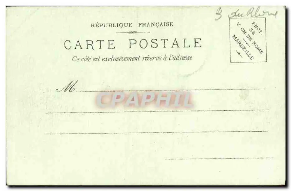 Marselha — A Catedral — PH.A. n°118 - Verso