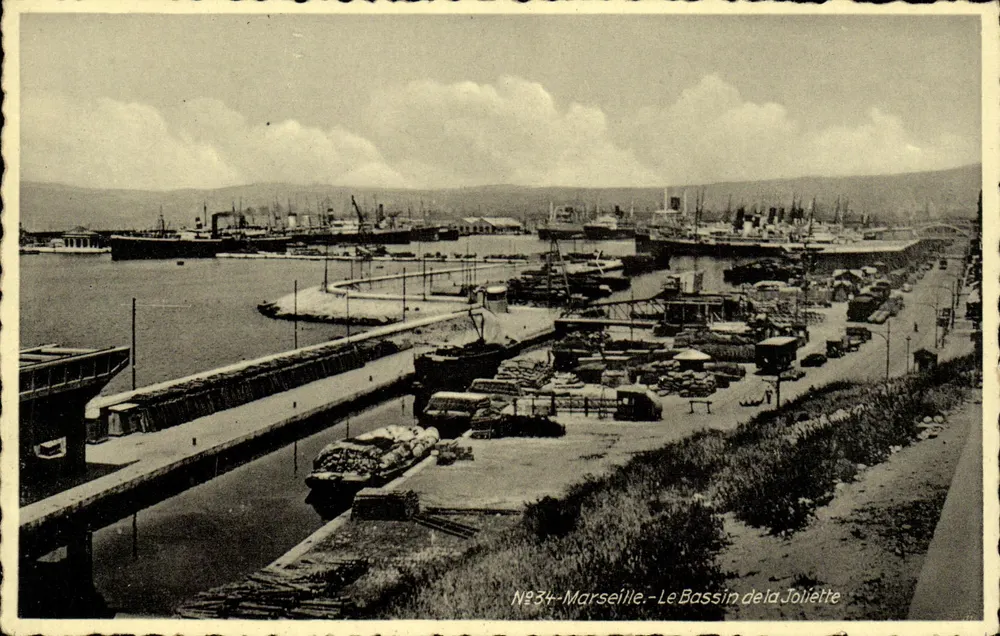 Marseille — Der Bassin de la Joliette — Nr. 34 - Vorderseite