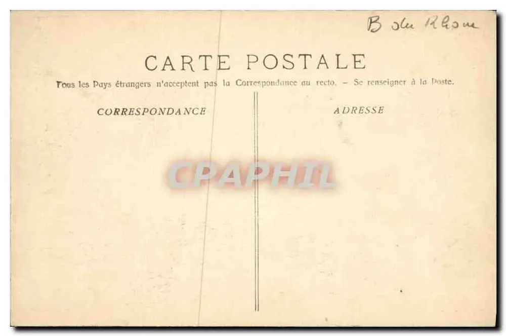 Marseille - Der Eingang zum Alten Hafen & der Transbordeur — unbekannter Verlag, Seriennummer 3445 - Rückseite