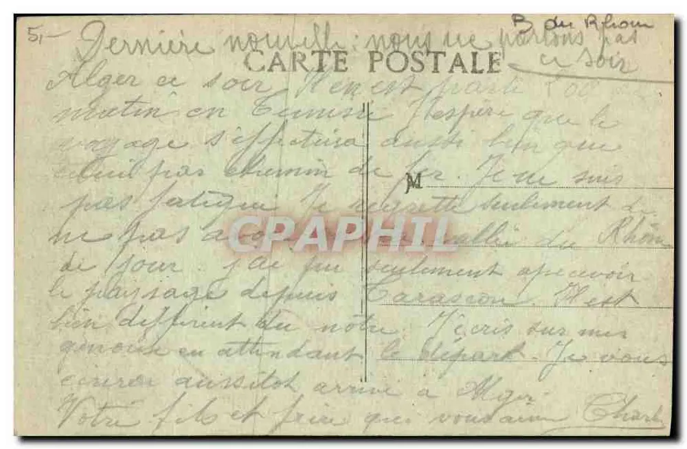 MARSEILLE — Calçada das Forjas — C.M. - Verso