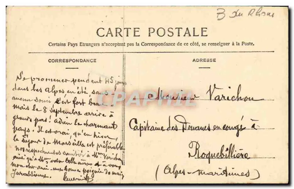 Marselha - La Réserve (Parque de Conchas) — n° 102 — editor ANP - Verso