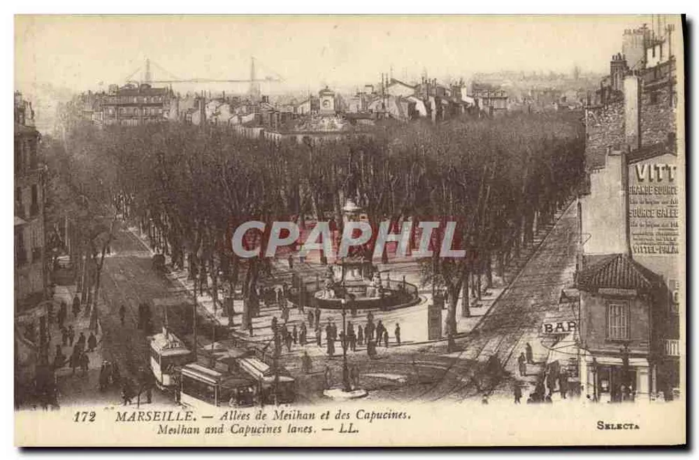 Marseille — Allées de Meilhan und des Capucines — LL. — Selecta - Vorderseite