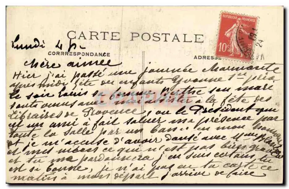 Marseille - A Fonte Cantini (Motivo) - A Fonte - Verso