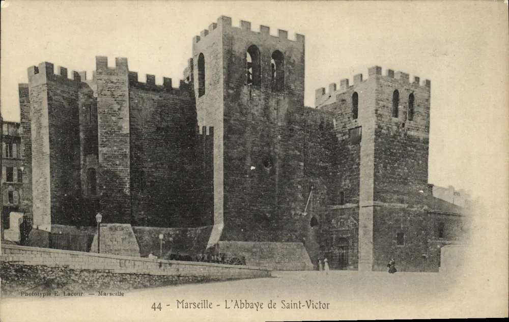 Marseille — A Abadia de São Vicente — Fototipo E. Lacour - Frente