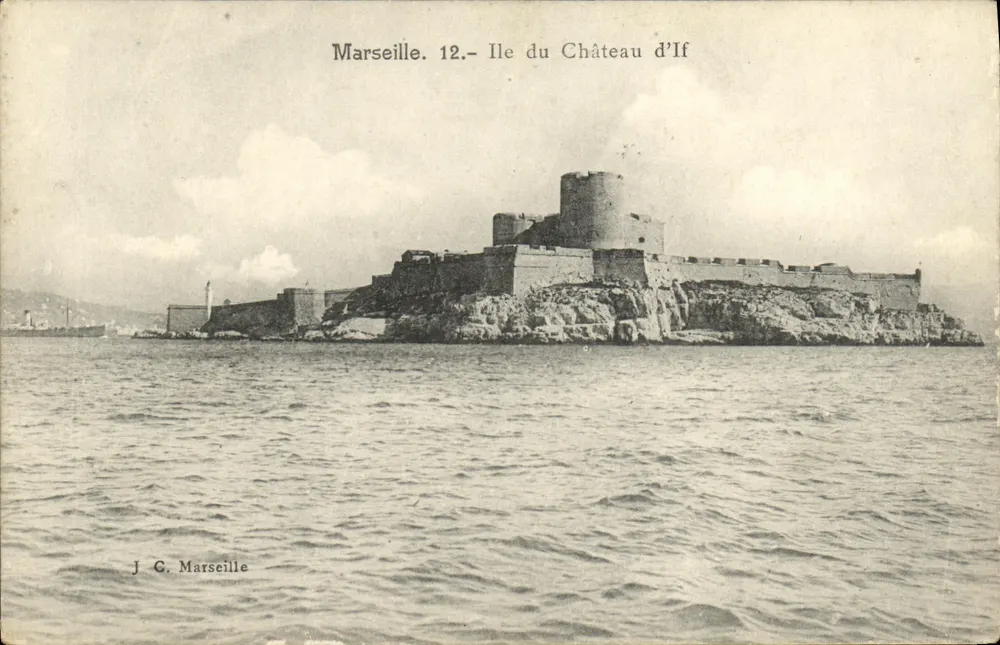 Marselha. 12.- Ilha do Castelo de If — J. C. Marselha - Frente