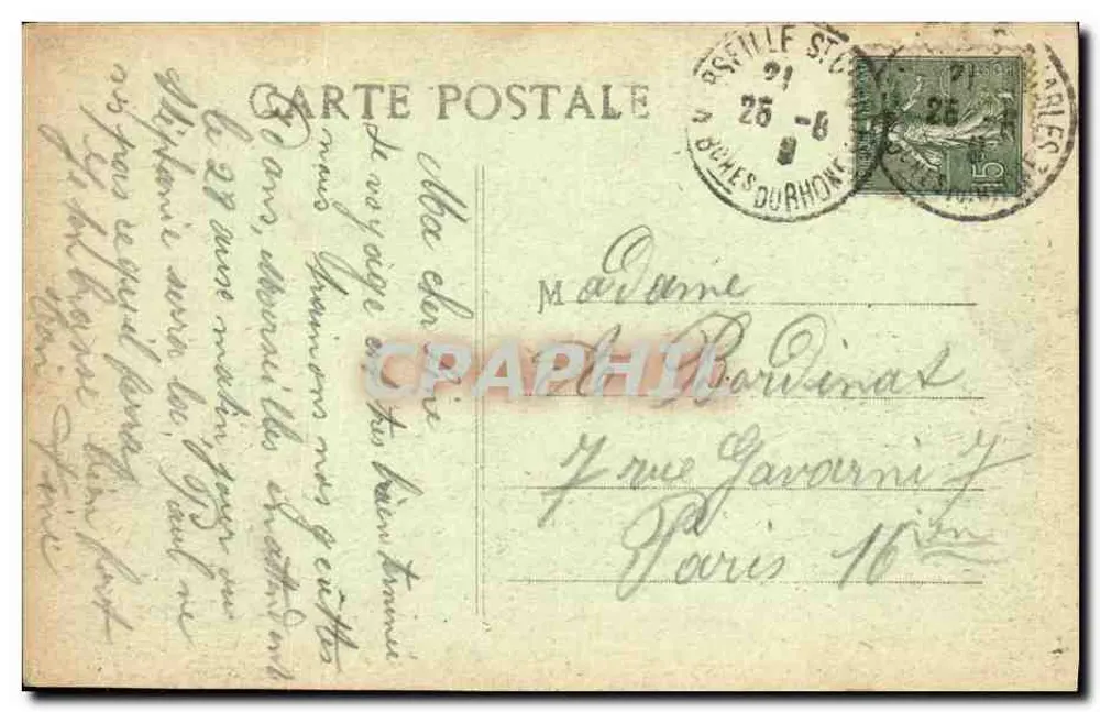 Marselha - Castelo de If - Y.R. — editor Y.R. (Yves Régis) - Verso
