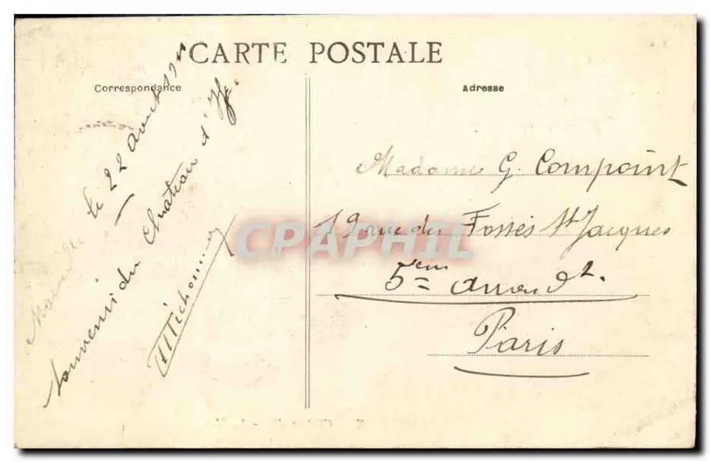 Marselha — Castelo de If — L. M. - Verso