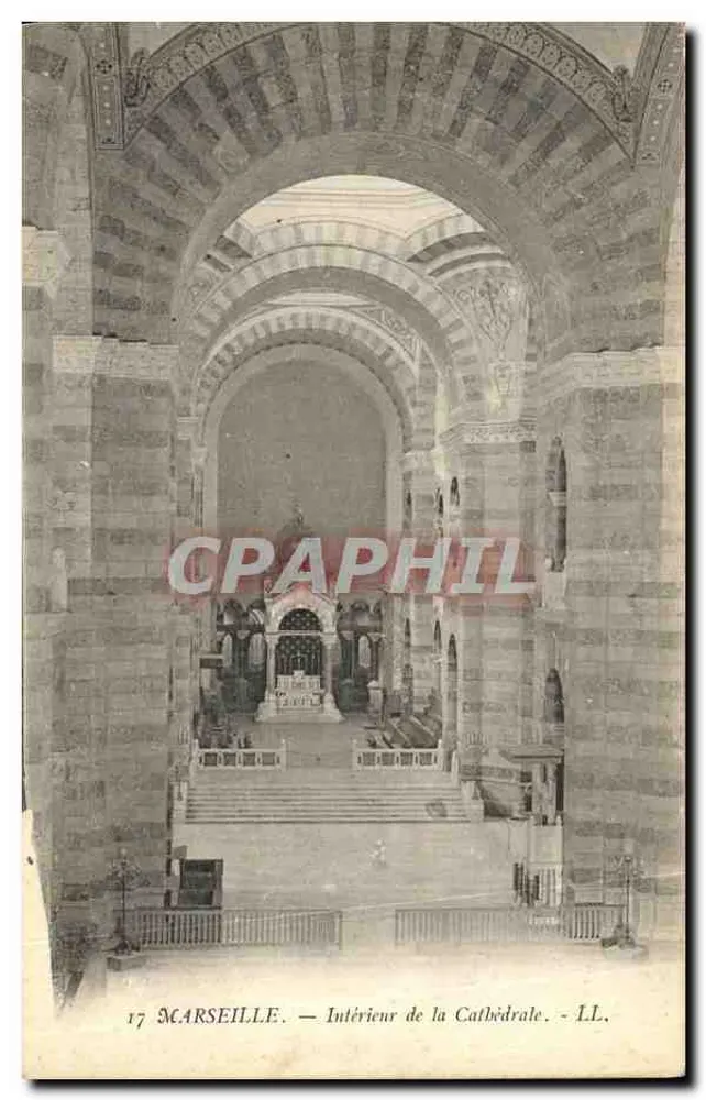 Marselha — Interior da Catedral — LL. - Frente