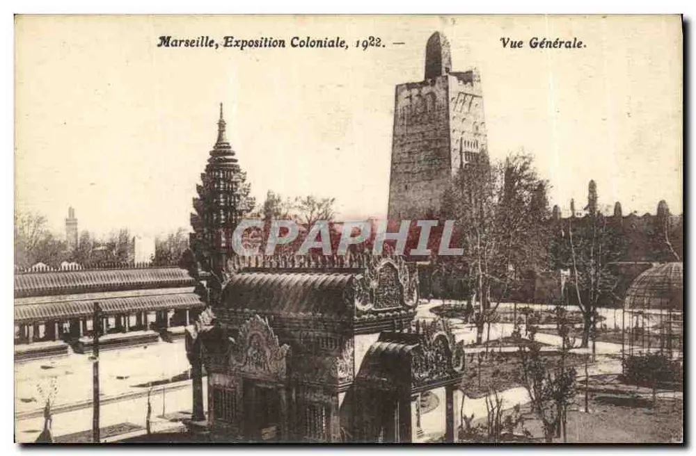 Marseille, Kolonialausstellung, 1922 — Allgemeiner Blick - Vorderseite