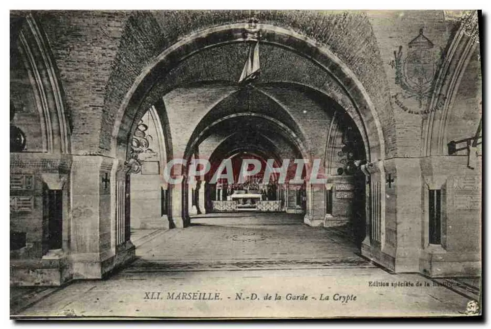 Marseille - Sint-Maria-de-Verdediging - De Krypte — Speciale uitgave van de Basiliek - Voorkant