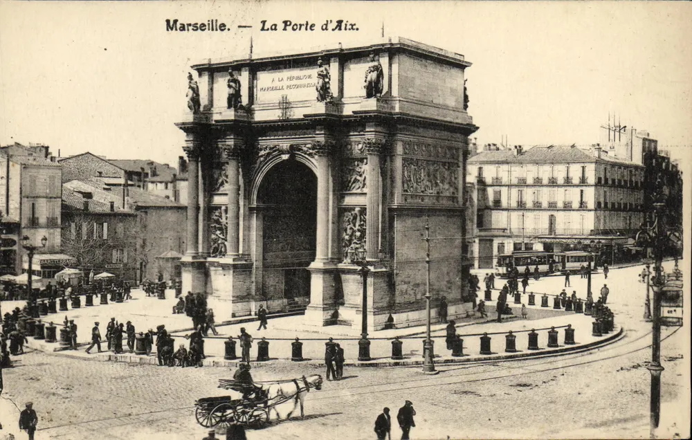 Marselha — A Porta de Aix — Editor não identificado, número de série não visível - Frente
