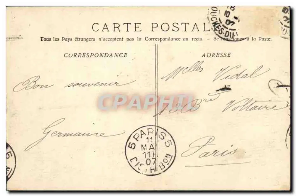 Marsella - El Faro de Santa María — Fototipia E. Lacoour, Marsella, n°79 - Reverso
