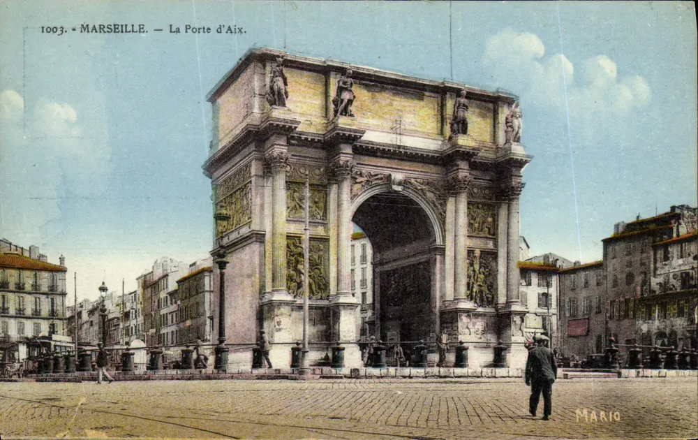 Marseille — A Porta de Aix — Editor Mario, n° 1003 - Frente