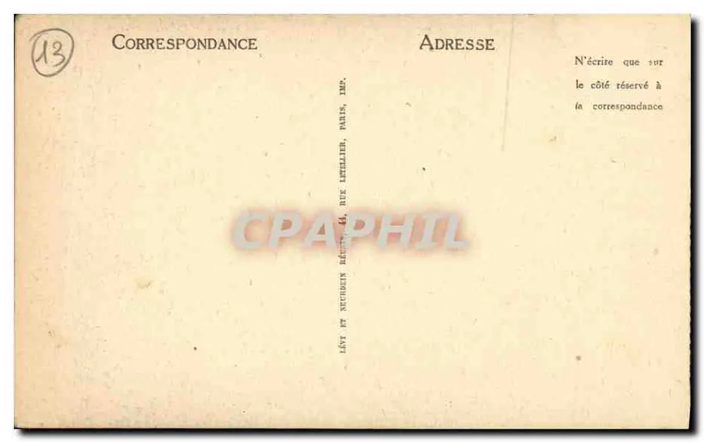 Marseille - La Canebière - LL - Rewers