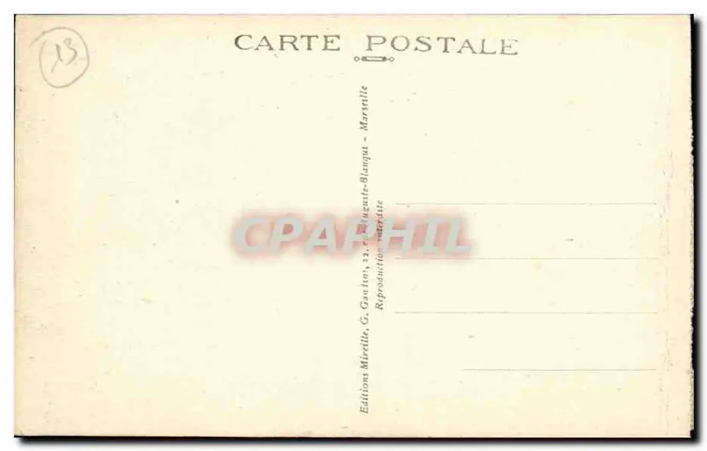 Marseille — Die Kathedrale und der Kai der Joliette — Verleger Mireille, Nr. 48 - Rückseite