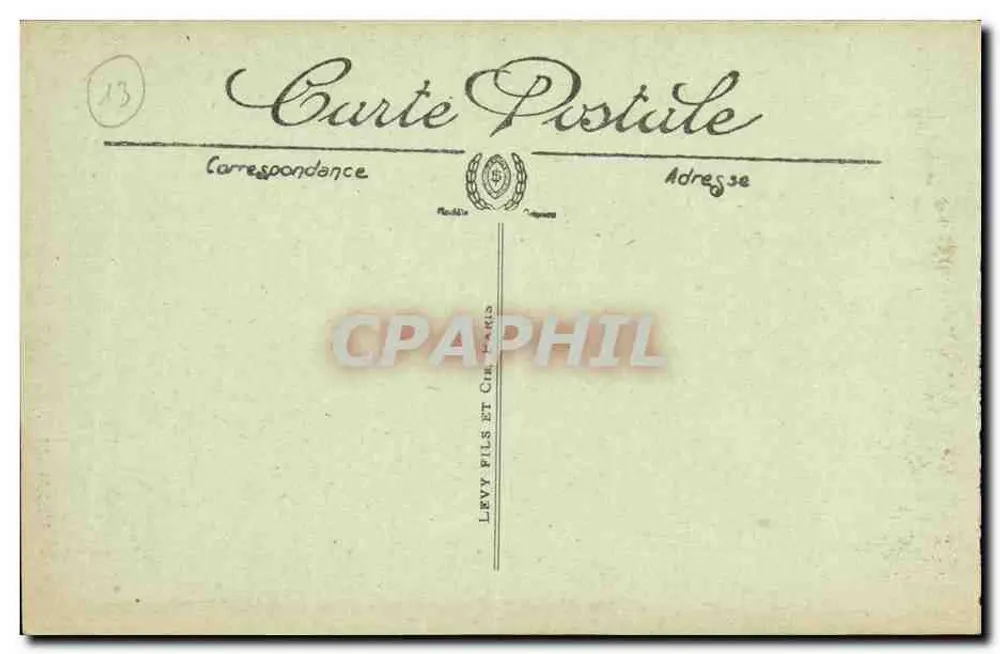 Marseille — Fontaine Cantlini und Avenue du Prado — Selecta n°318 - Rückseite