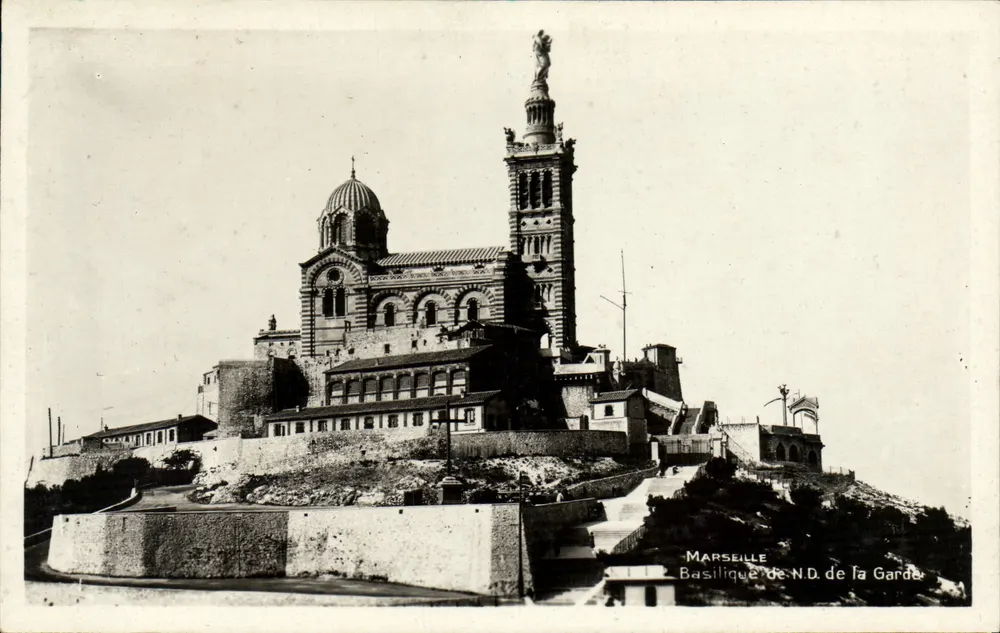 Marselha — Basílica Nossa Senhora da Guarda — A. Tardy, editor de fotos, 55, rue des Minimes, Marselha - Frente