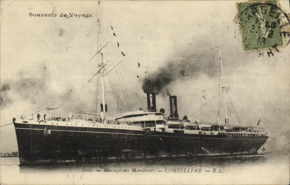 Cordillère — Cargaison maritime — Messageries Maritimes - Frente