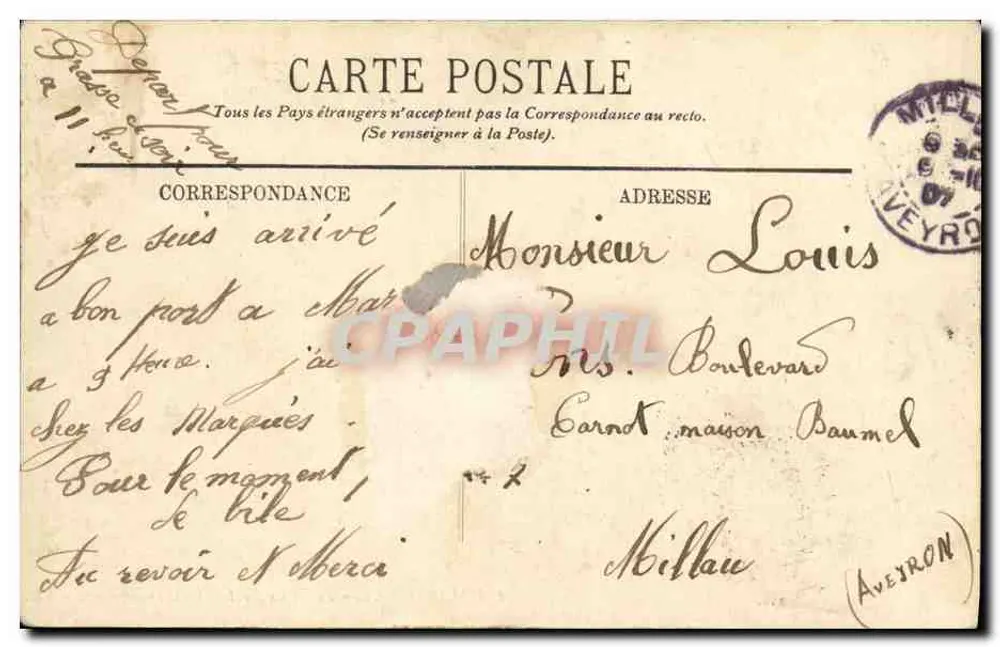 Marseille — Der Vieux Port und der Transbordeur — LL. n° 118 - Rückseite