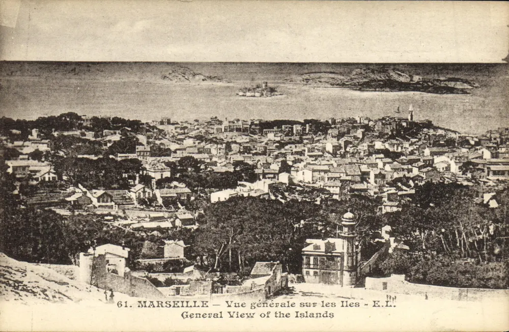 Marselha — Vista geral sobre as Ilhas — E.L. - Frente