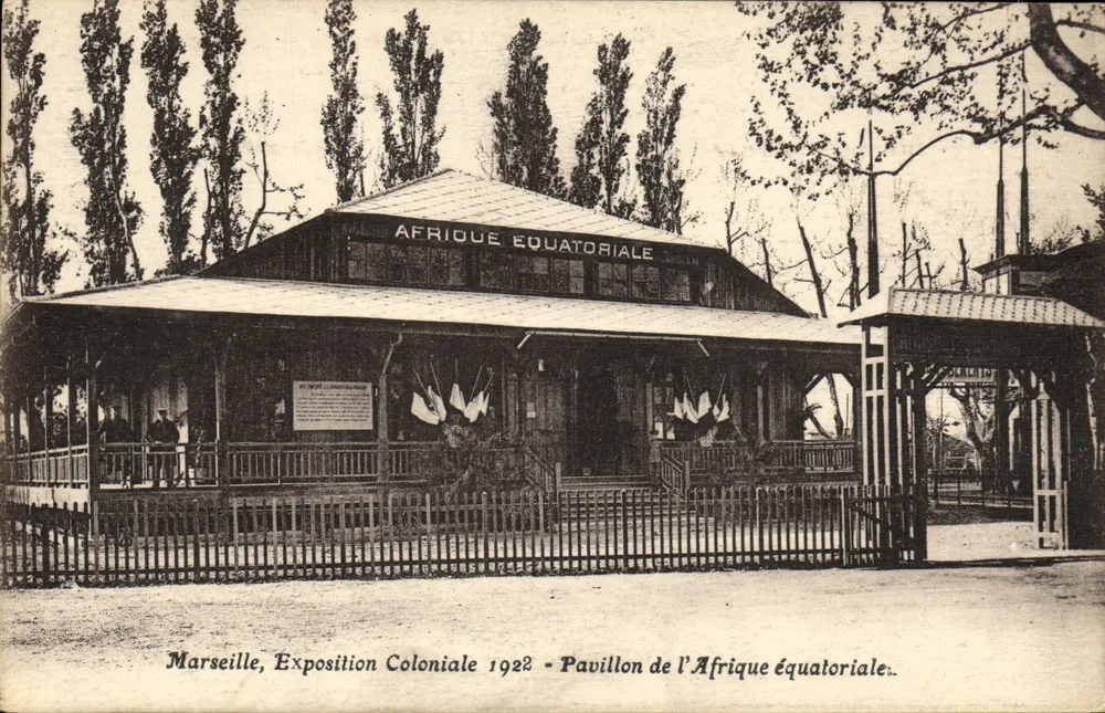 Marseille, Kolonialausstellung 1922 — Pavillon der Äquatorialafrika — Verleger nicht sichtbar - Vorderseite