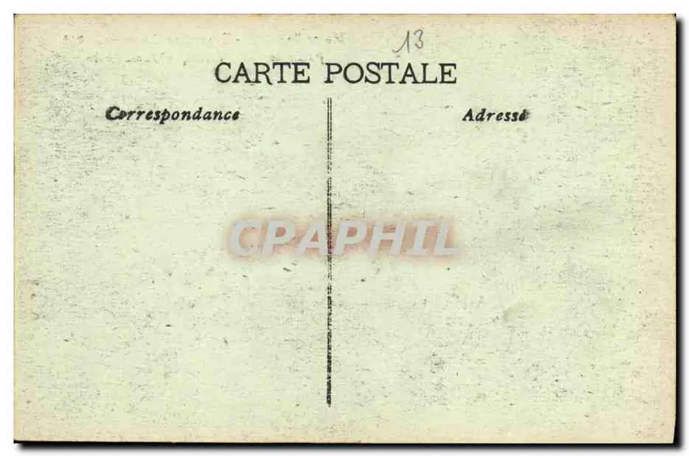 Marseille — Palast der Westafrika — Kolonialausstellung 1922 - Rückseite