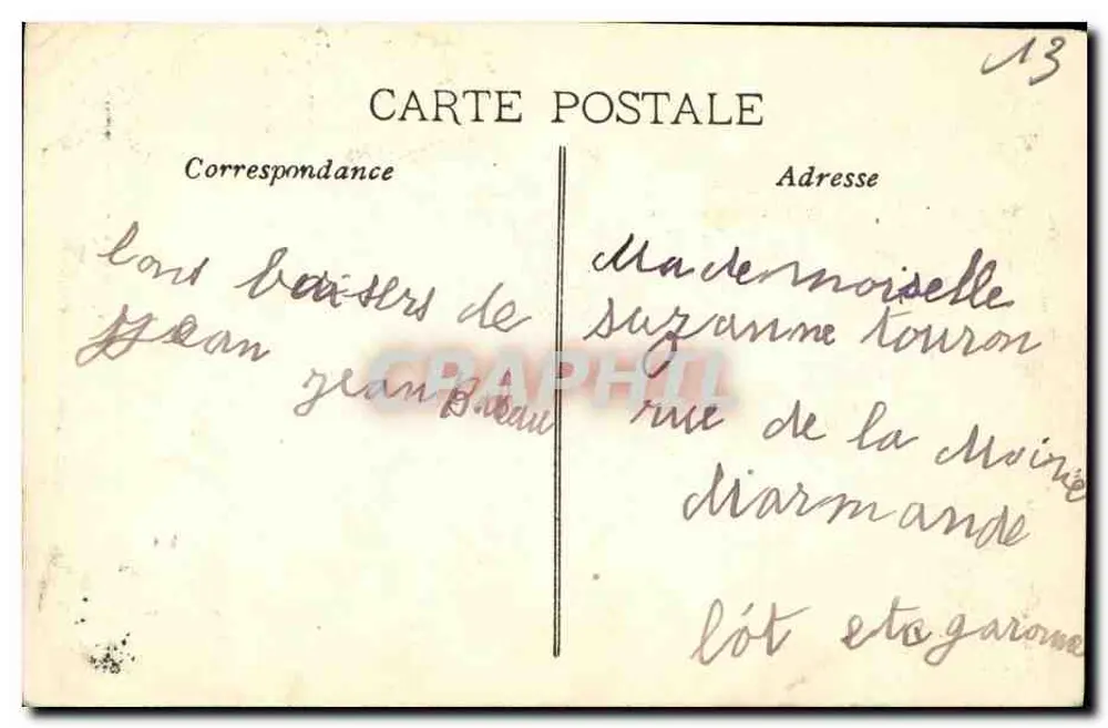 Marseille - Wallfahrtskirche Notre-Dame de la Garde — unbekannter Verlag, Nr. 59 - Rückseite