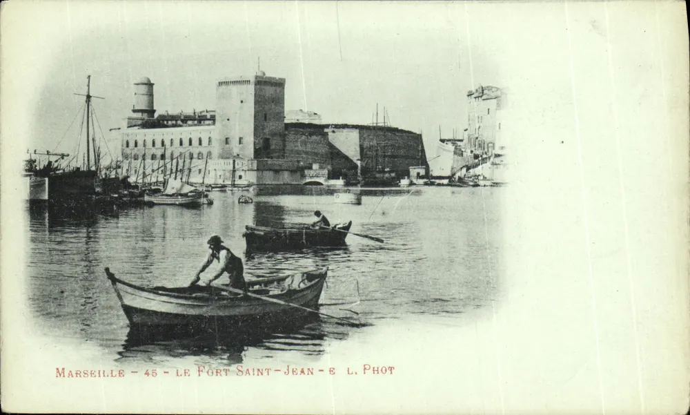 Marselha - 45 - O Forte Saint-Jean - E. L. Phot - Frente