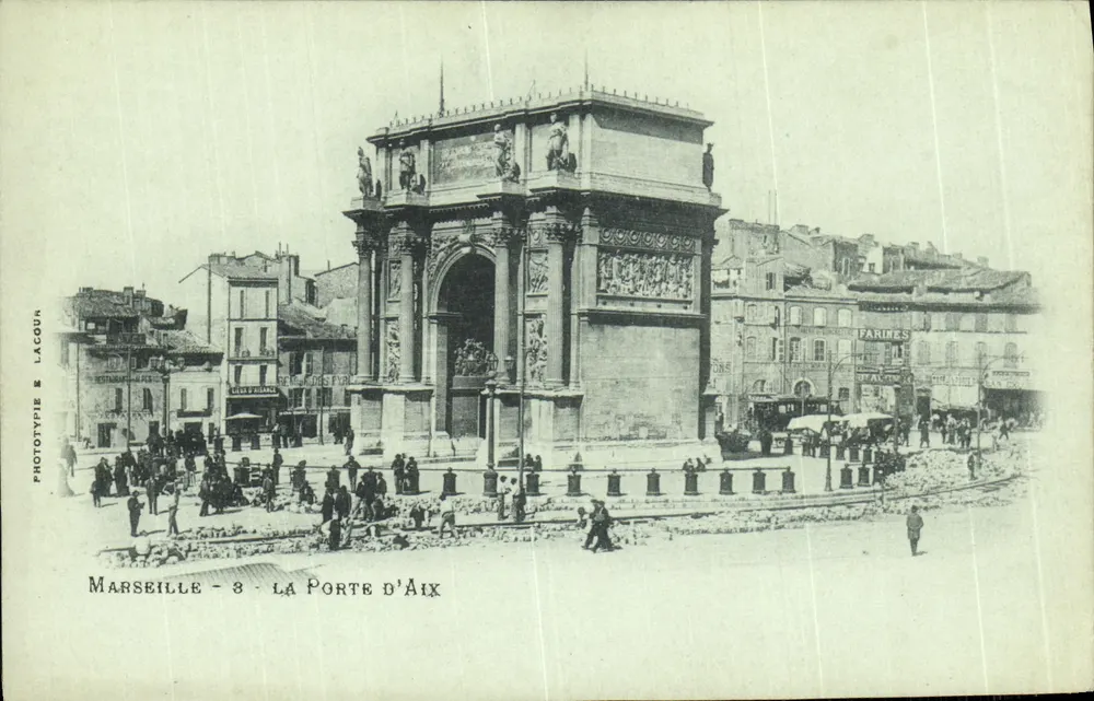 Marseille - A Porta de Aix — fototipia Lagour, n°3 - Frente