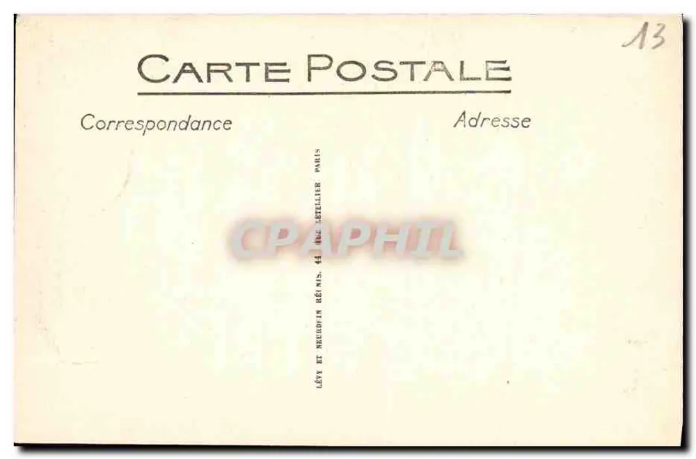 Exposición colonial de Marsella — Palacio de la Indochina — Editor: Lévy y Rechudin, París - Reverso