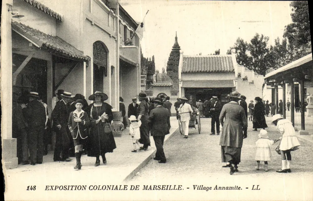 Annamitisch dorp — Koloniale tentoonstelling van Marseille — LL - Voorkant
