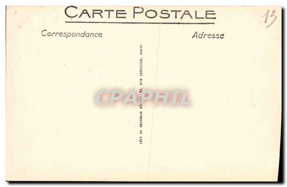 Palast der Kolonialausstellung in Marseille — Kolonialausstellung in Marseille — Verlag: Neurbdin & Régent, Nr. 421 - Rückseite