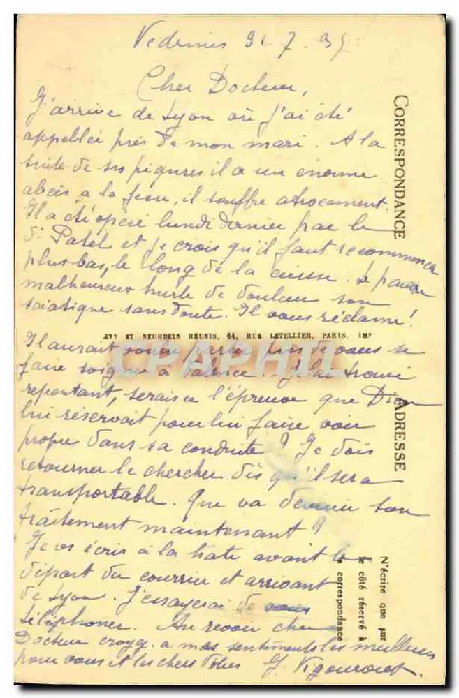 VIC-SUR-CÈRE — Abside da Igreja — LL. - Verso
