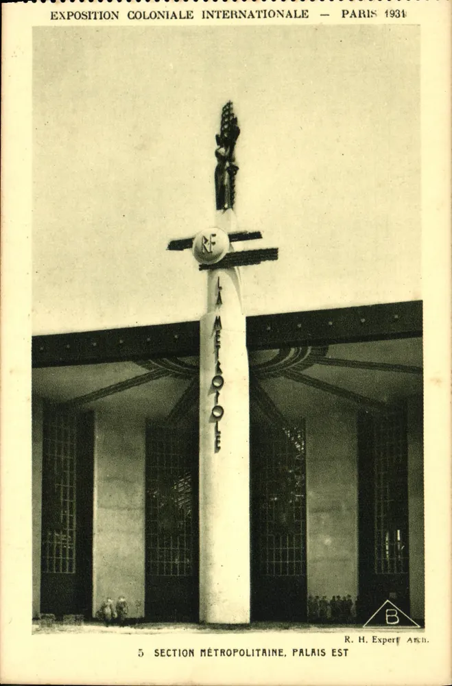 Internationale Kolonialausstellung — Paris 1934 — Metropolitische Abteilung, Ostpalast - Vorderseite