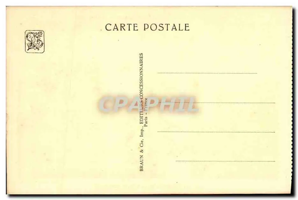 Internationale Kolonialausstellung — Paris 1934 — Metropolitische Abteilung, Ostpalast - Rückseite