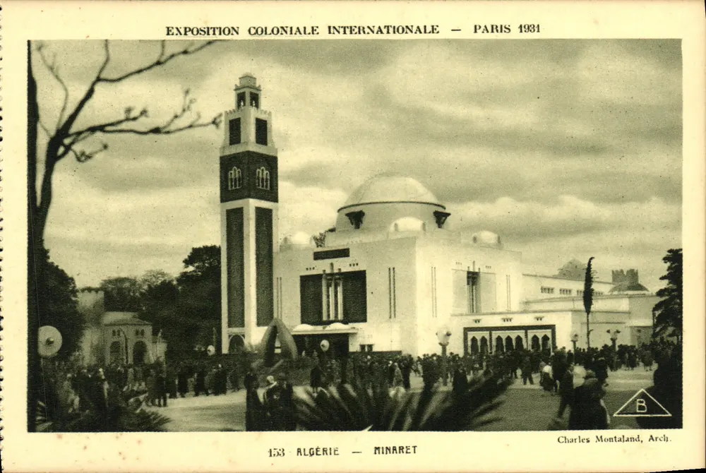 Algerien — Minarett — Internationale Kolonialausstellung — Paris 1931 - Vorderseite