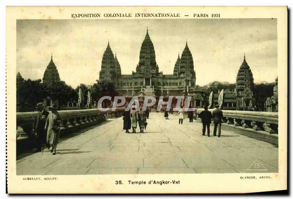 Tempel von Angkor-Vat — Internationale Kolonialausstellung — Paris 1931 — Blanche, Archis - Vorderseite
