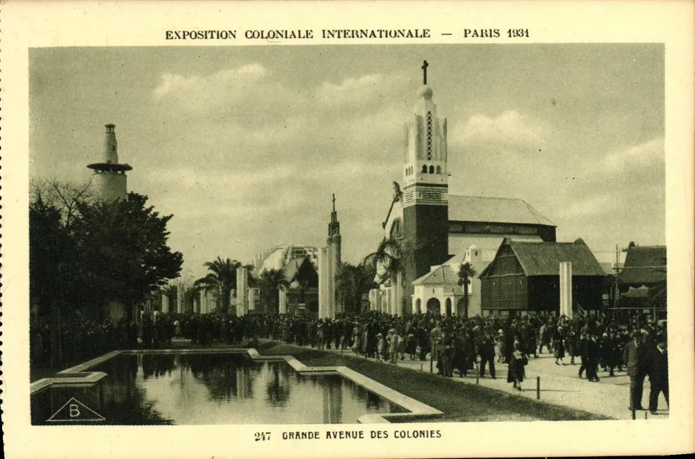 Internationale Kolonialausstellung — Paris 1934 — Grande Avenue des Colonies — Verlag Braun & Cie, n° 247 - Vorderseite